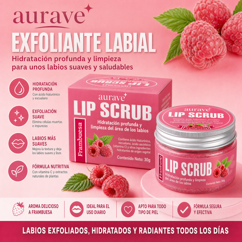 Exfoliante labial de azúcar