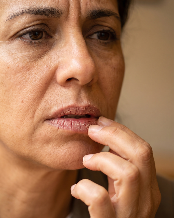 Labios tirantes a mediodía